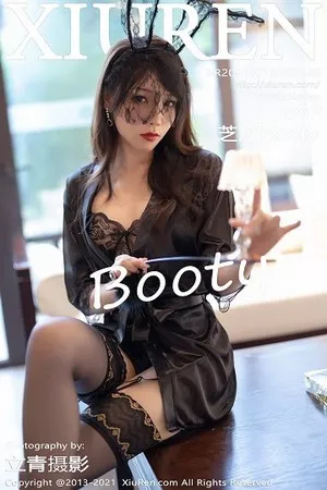 [XiuRen秀人网]No.3685_女神芝芝Booty黑色情趣内衣配蕾丝吊袜秀惹火身材诱惑写真88P
