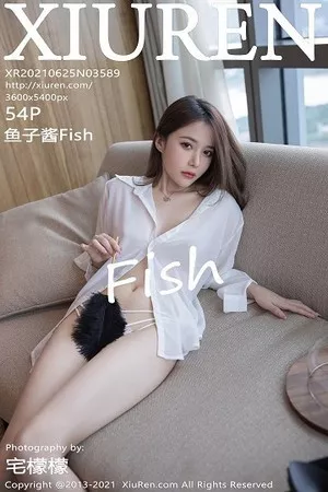 [XiuRen秀人网]No.3589_模特鱼子酱Fish鱼鱼礼物主题下真空白衬衣半脱露豪乳诱惑写真54P