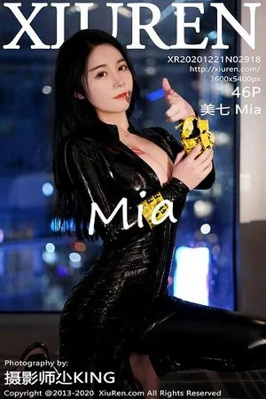 [XiuRen秀人网]No.2918_嫩模美七Mia情趣连体皮衣制服半开露傲人豪乳惹火诱惑写真46P