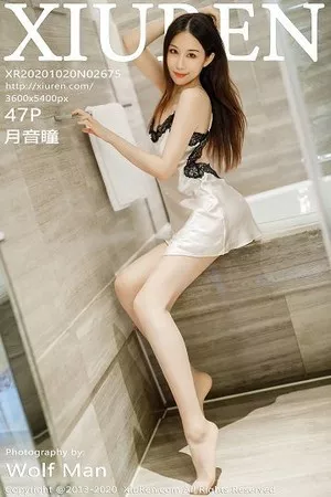 [XiuRen秀人网]No.2675_嫩模月音瞳私房华丽蕾丝吊裙配无内肉丝裤袜秀翘臀极致魅惑写真47P