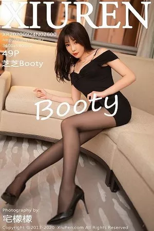 [XiuRen秀人网]No.2600_女神芝芝Booty黑裙子主题私房无内黑丝裤袜秀翘臀美腿诱惑写真49P