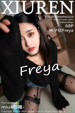 [XiuRen秀人网]No.2529_嫩模林子欣Freya心愿旅拍黑猫变身主题开档黑丝裤袜极致诱惑写真68P