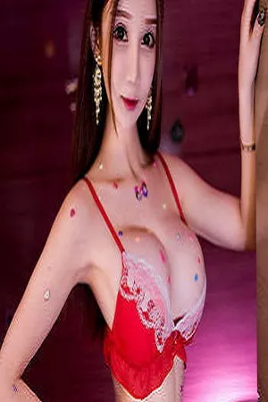 [XiuRen秀人网]No.1506_女神李宓儿私房粉色低胸小背心+红色睡衣秀豪乳诱惑写真45P