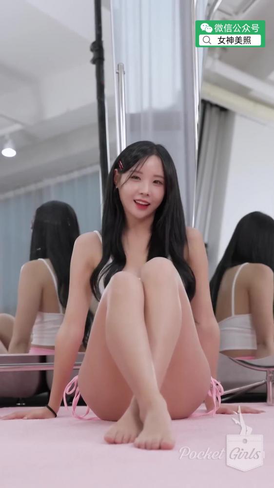 海彬(Pocket Girls) -粉色瑜伽短裤.