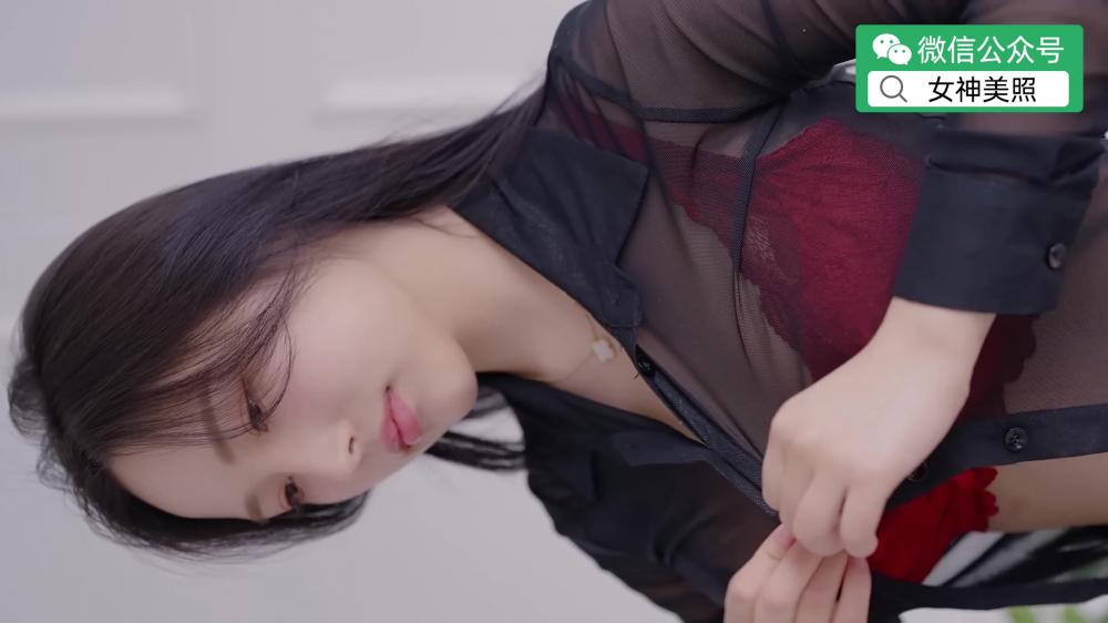 模特莲花的透视内衣丝袜